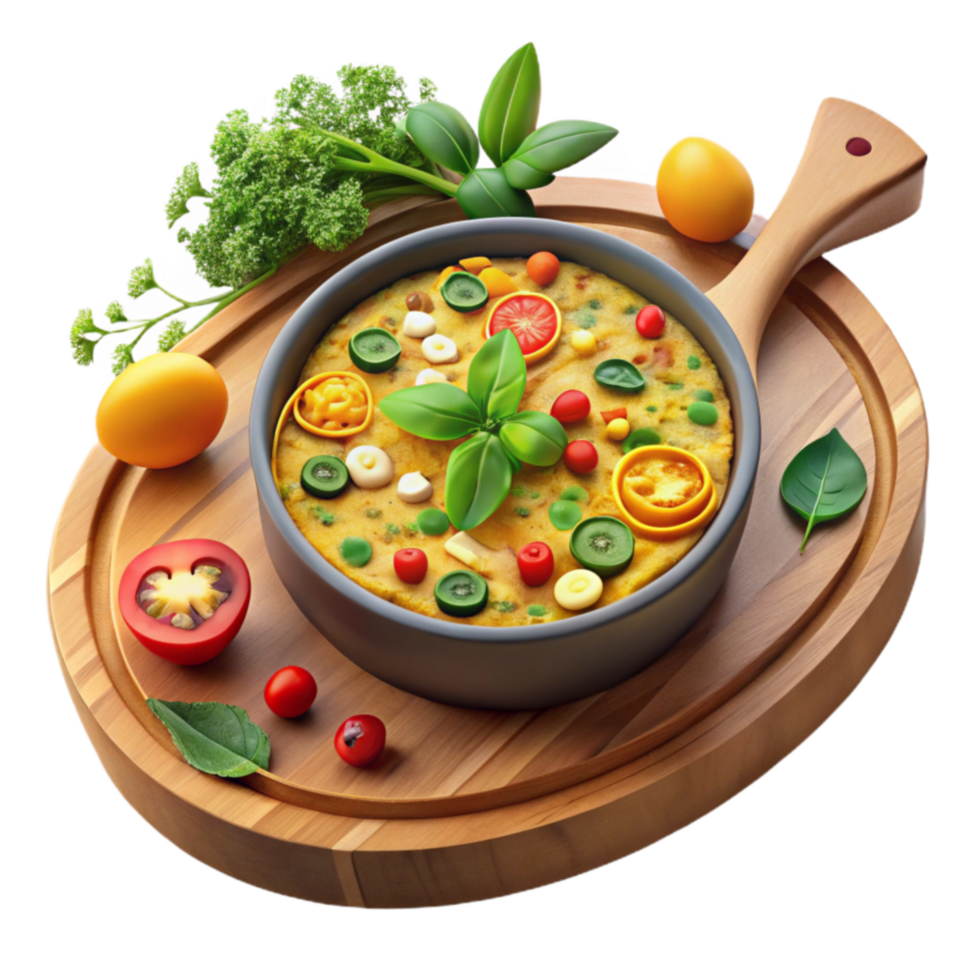 Vibrant Vegetable Frittata A Healthy Delicious Meal png