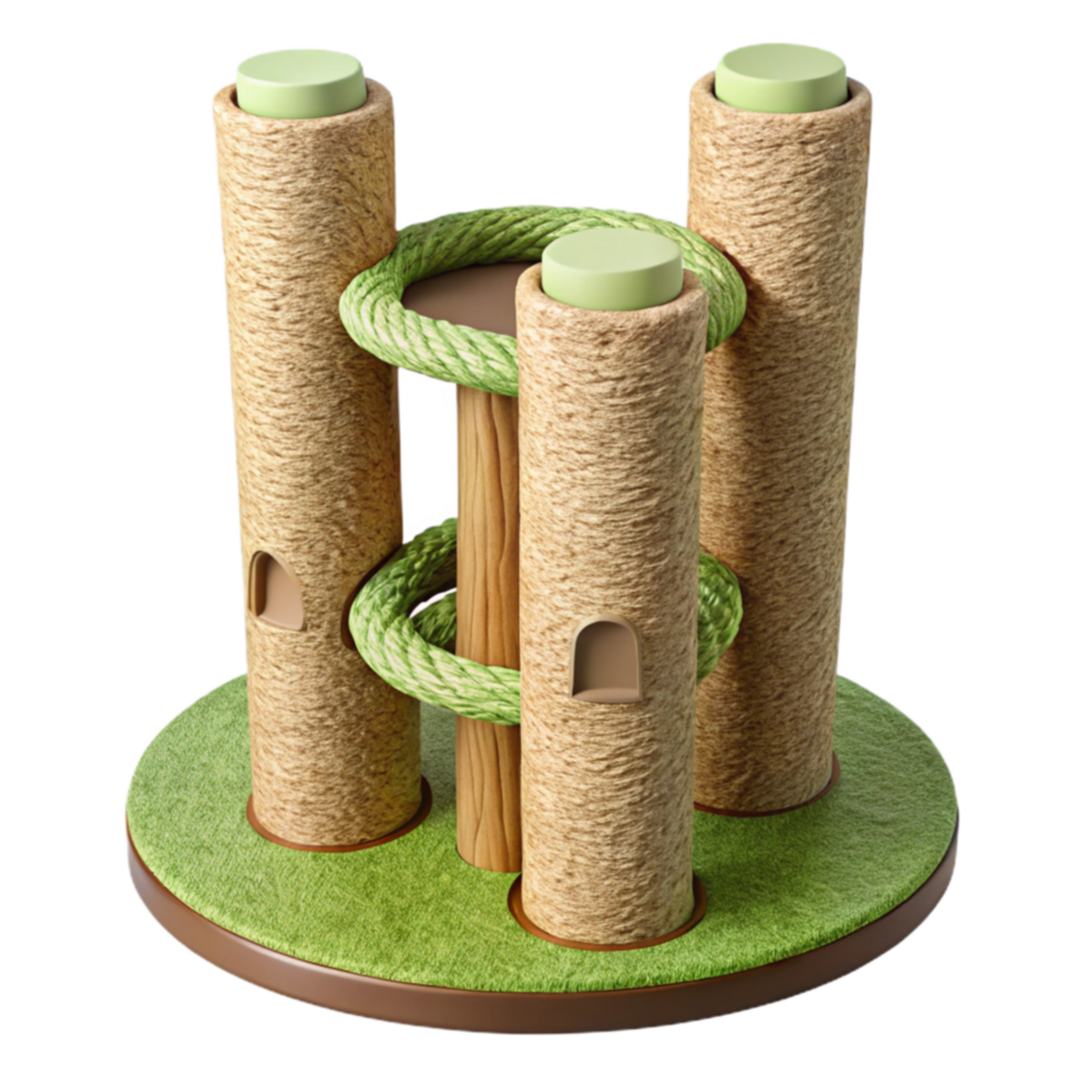 Cat Castle Play Tower Sisal, Multi-Level, Kitten Condo png