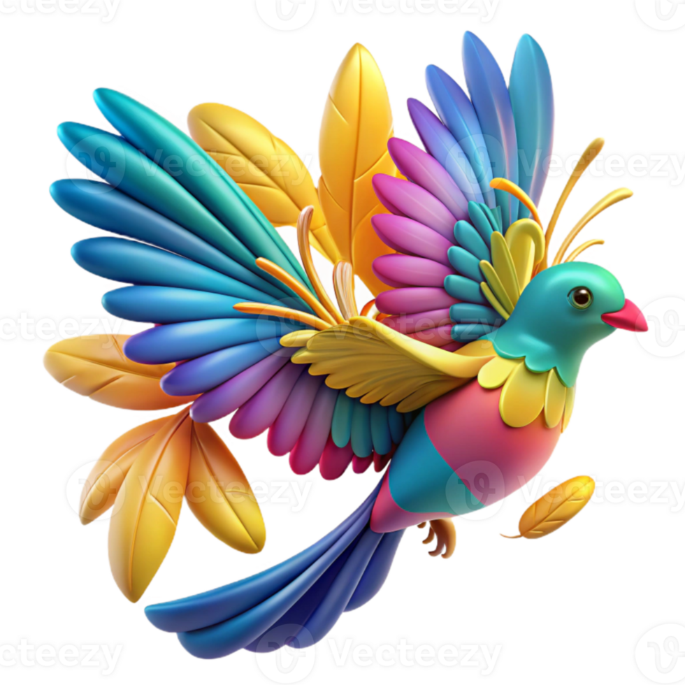 Rainbow Bird Colorful Wings, Feathers, Flight png