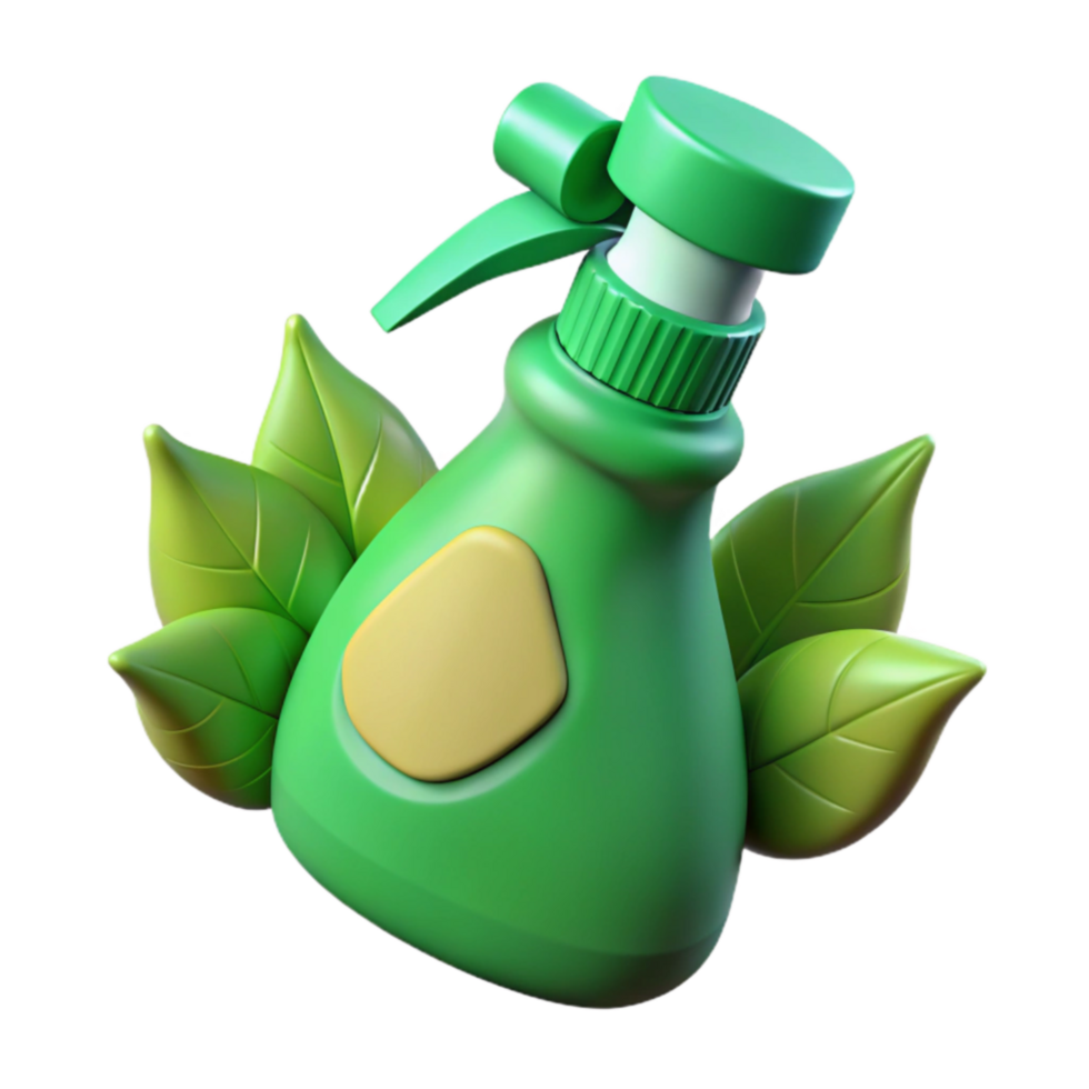 Eco-Friendly Spray Bottle Green Cleaning Solution png