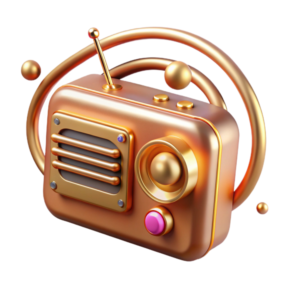 Retro Radio Golden Age of Broadcasting png