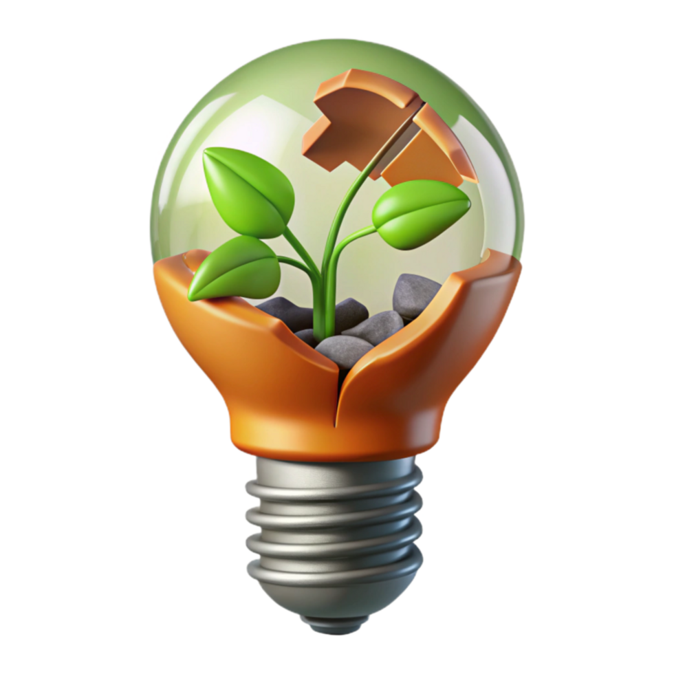 Green Energy Sprouting Sustainable Solutions png