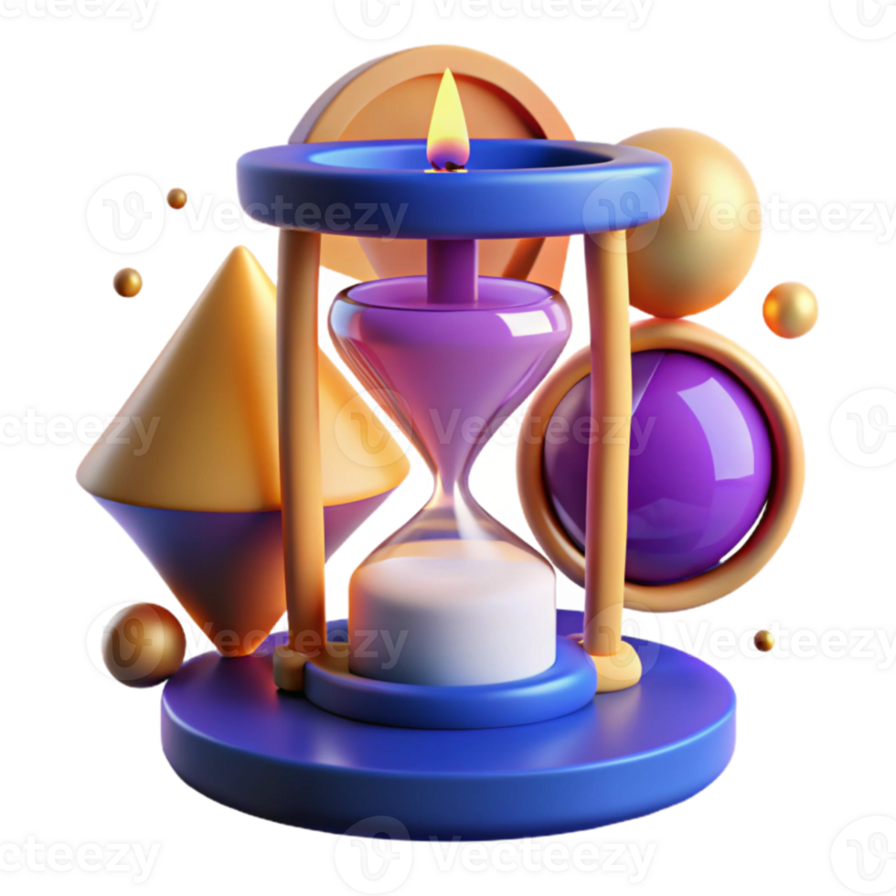 Time Management Hourglass, Abstract Shapes, and Flame png