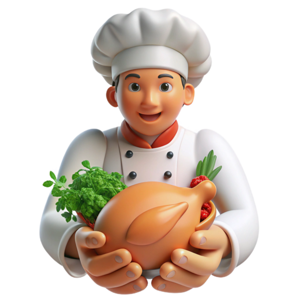 Chef Presents Roasted Chicken with Herbs png
