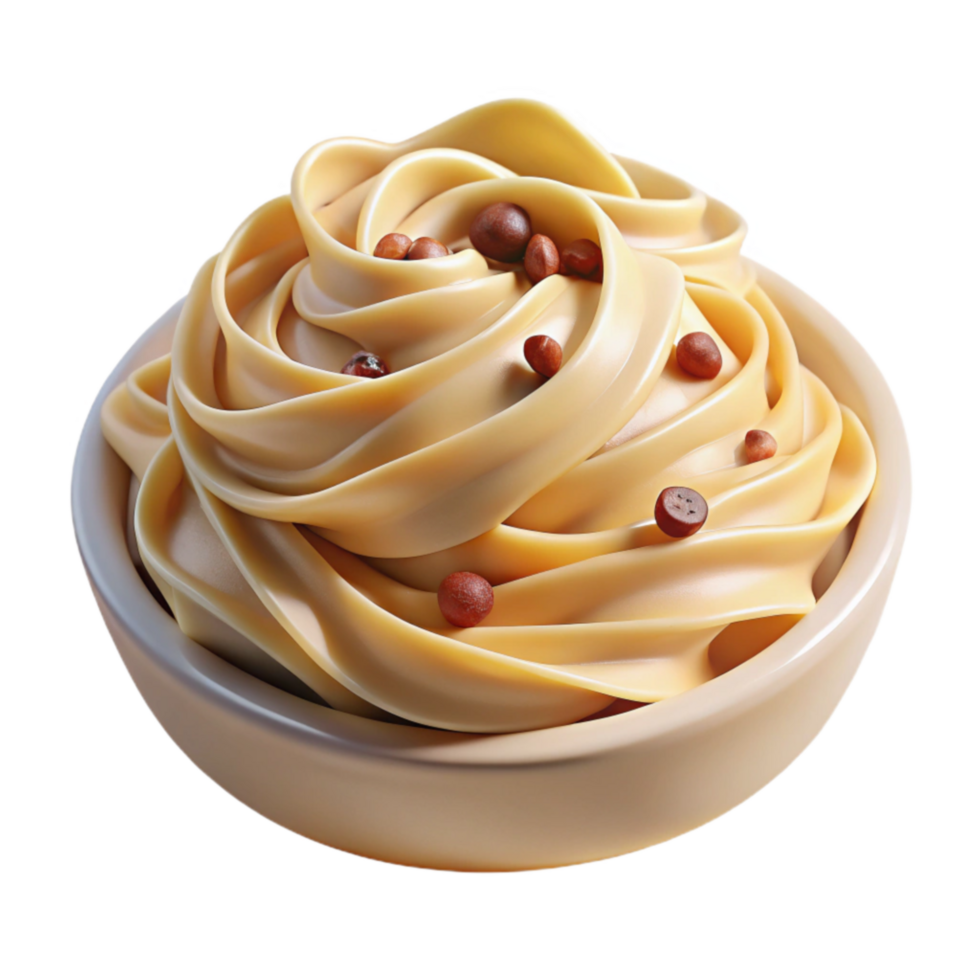 Creamy Swirled Dessert with Roasted Seeds png