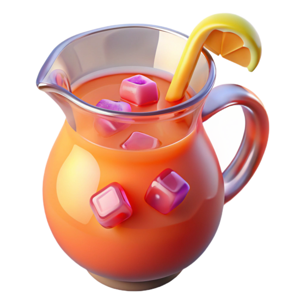 Refreshing Pitcher of Iced Summer Citrus Drink png