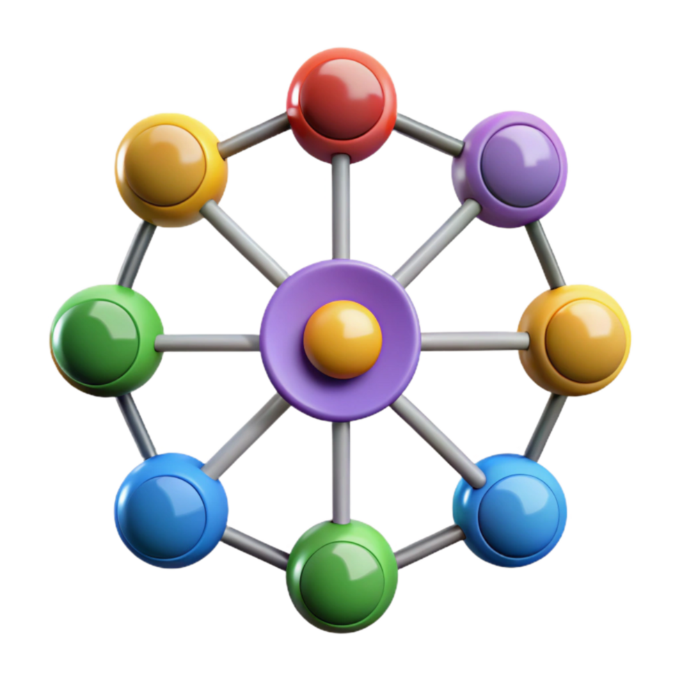 Interconnected Network A Visual Representation of System Relationships png