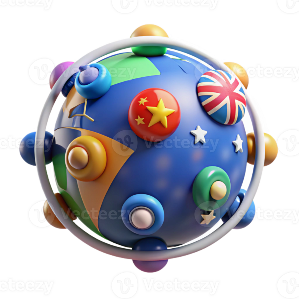 Global Connections A 3D Model of International Unity png