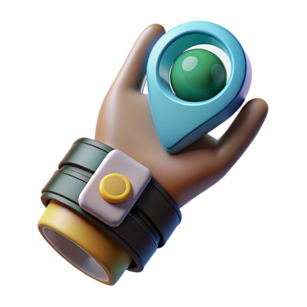 Location Finder 3D Hand Holding Map Pointer png