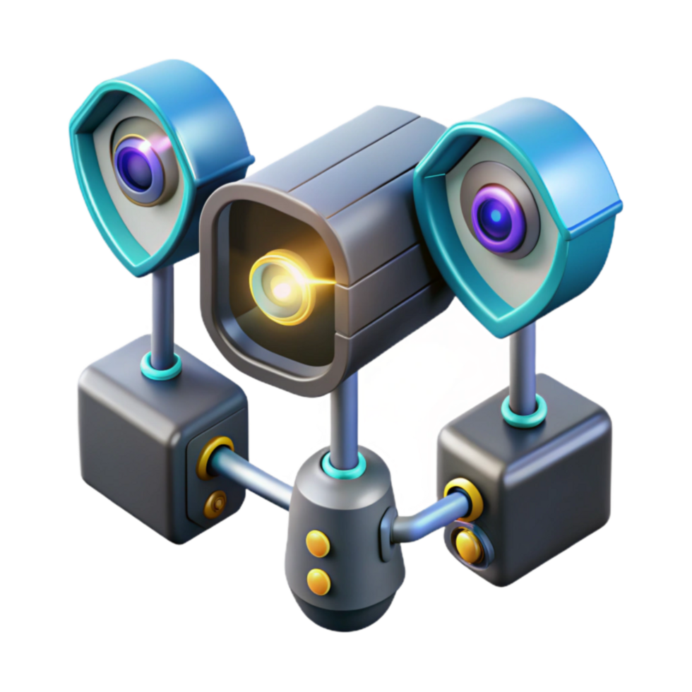 Advanced Surveillance System Multi-Camera Network Monitoring png