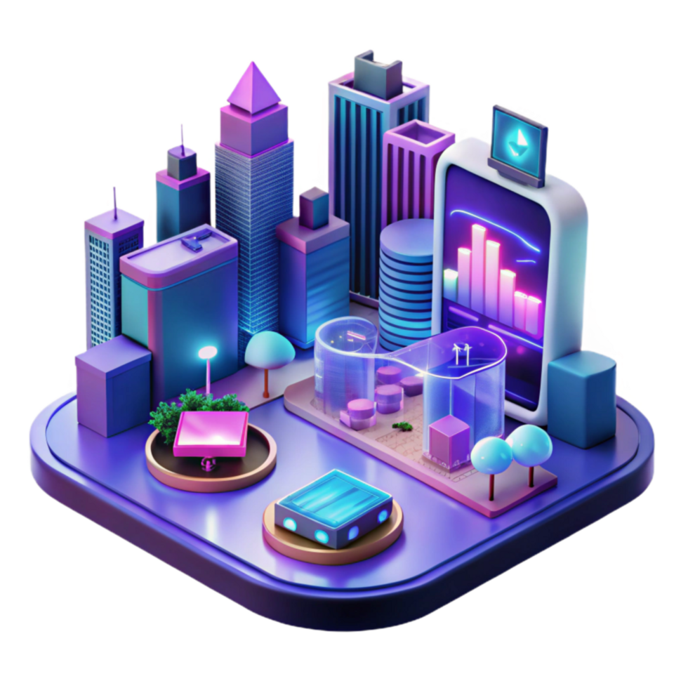 Smart City Data Visualization and Urban Development png