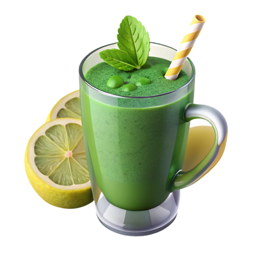 Refreshing Green Smoothie Recipe Lemon, Mint, Pea png