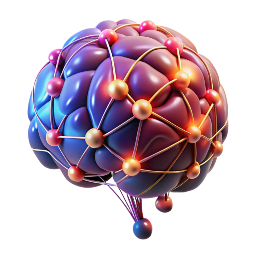 Neural Network Brain Connectivity Cognitive Function png