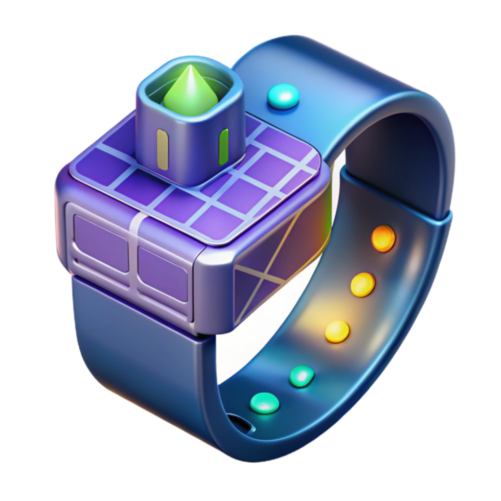 Futuristic Smartwatch Concept Advanced Tech, Colorful Design png