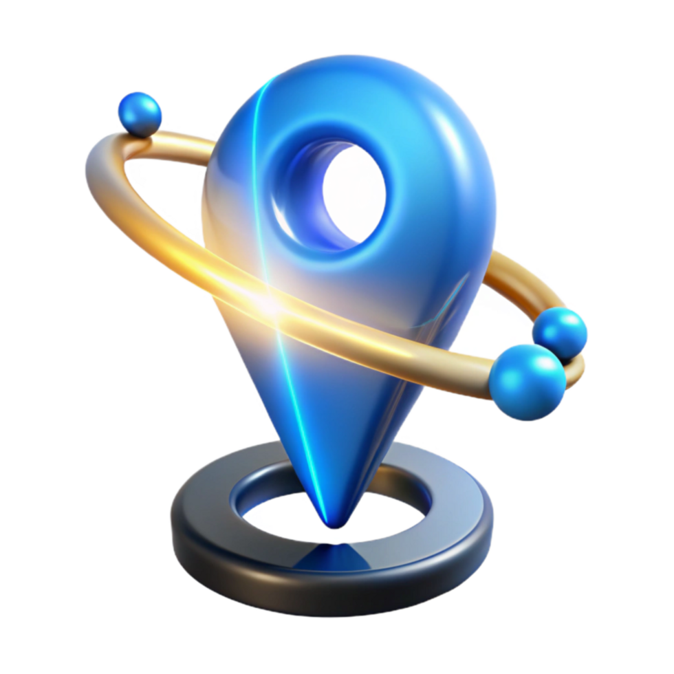 Global Positioning 3D Navigation Icon png