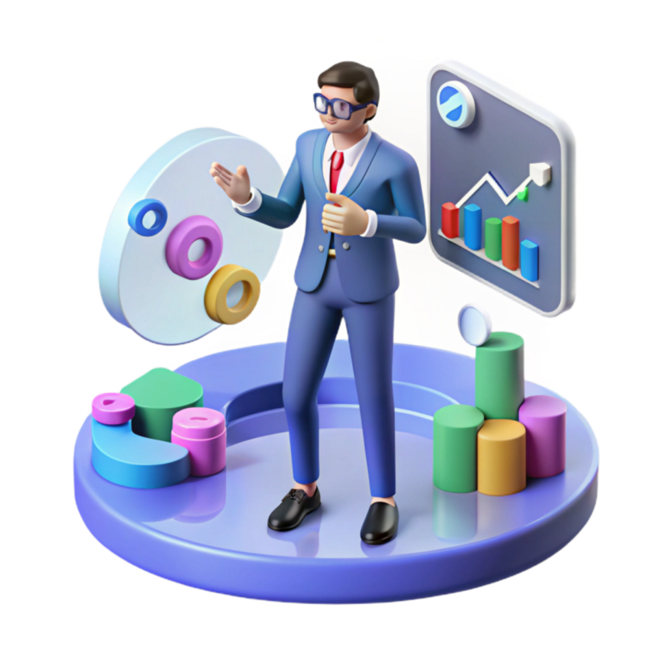 Data Analysis Visualizing Business Growth with Charts and Graphs png
