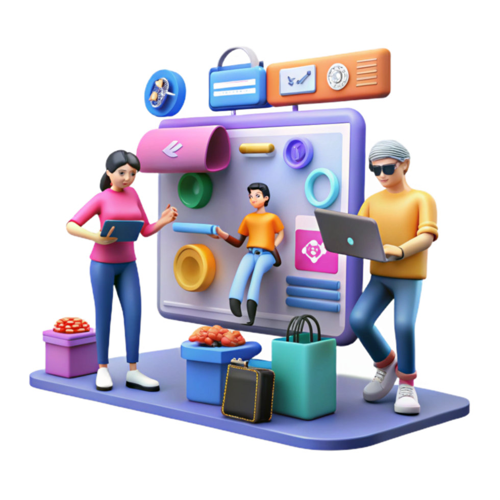 Teamwork, E-commerce, Online Shopping, Digital Marketing, UI Design, UX Design, Website Development, Project Management, Collaboration, Sales Strategy png