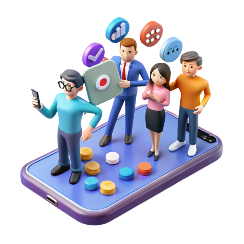 Mobile App User Experience Team Collaboration Data Insights png