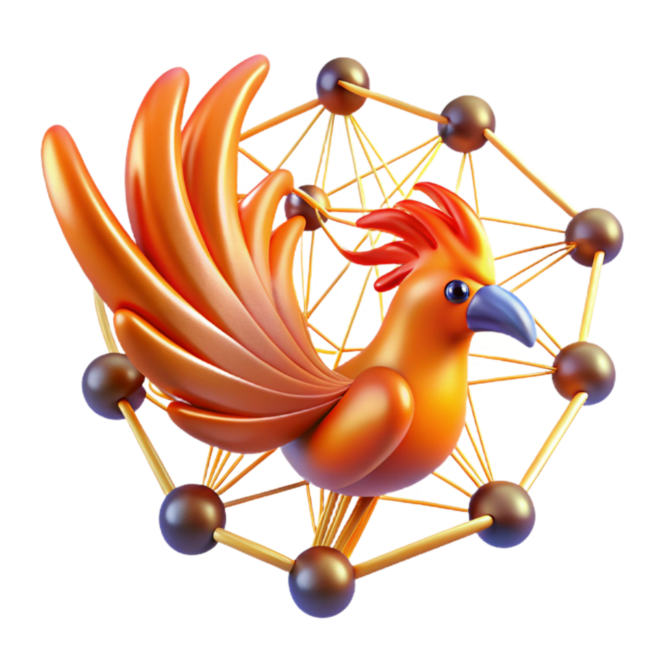 Phoenix Bird in Network Connection png