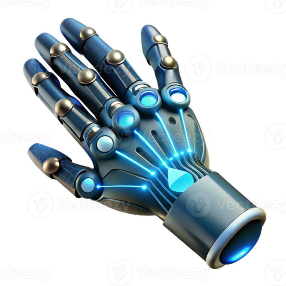 Futuristic Robotic Hand Advanced Technology Design png