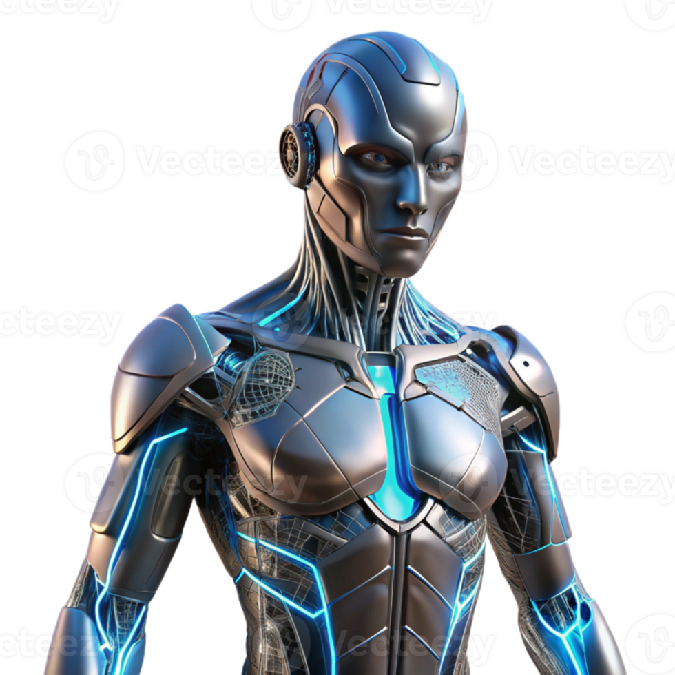 Advanced Robot Futuristic Design, Artificial Intelligence png