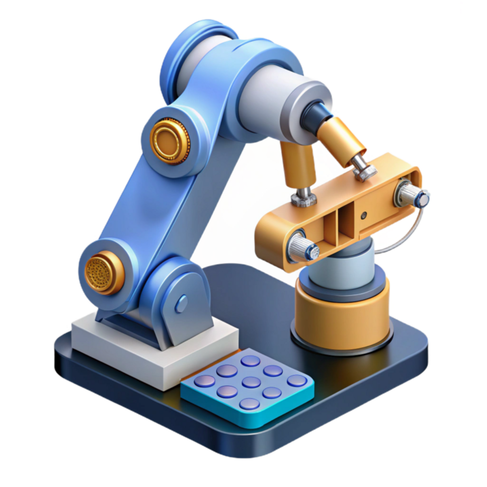 Automated Precision Robotic Arm Industrial Automation System png