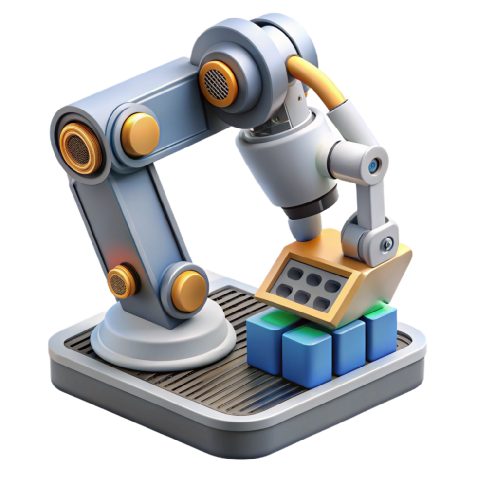 Automated Assembly Robotic Arm Precision png