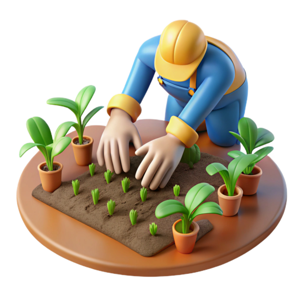 Gardening Planting Seeds, Sprout Growth, Plant Care png