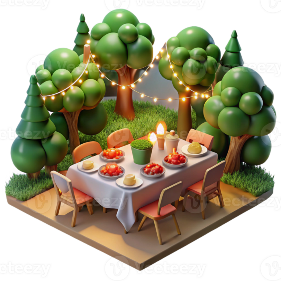 Enchanted Outdoor Dinner Party png