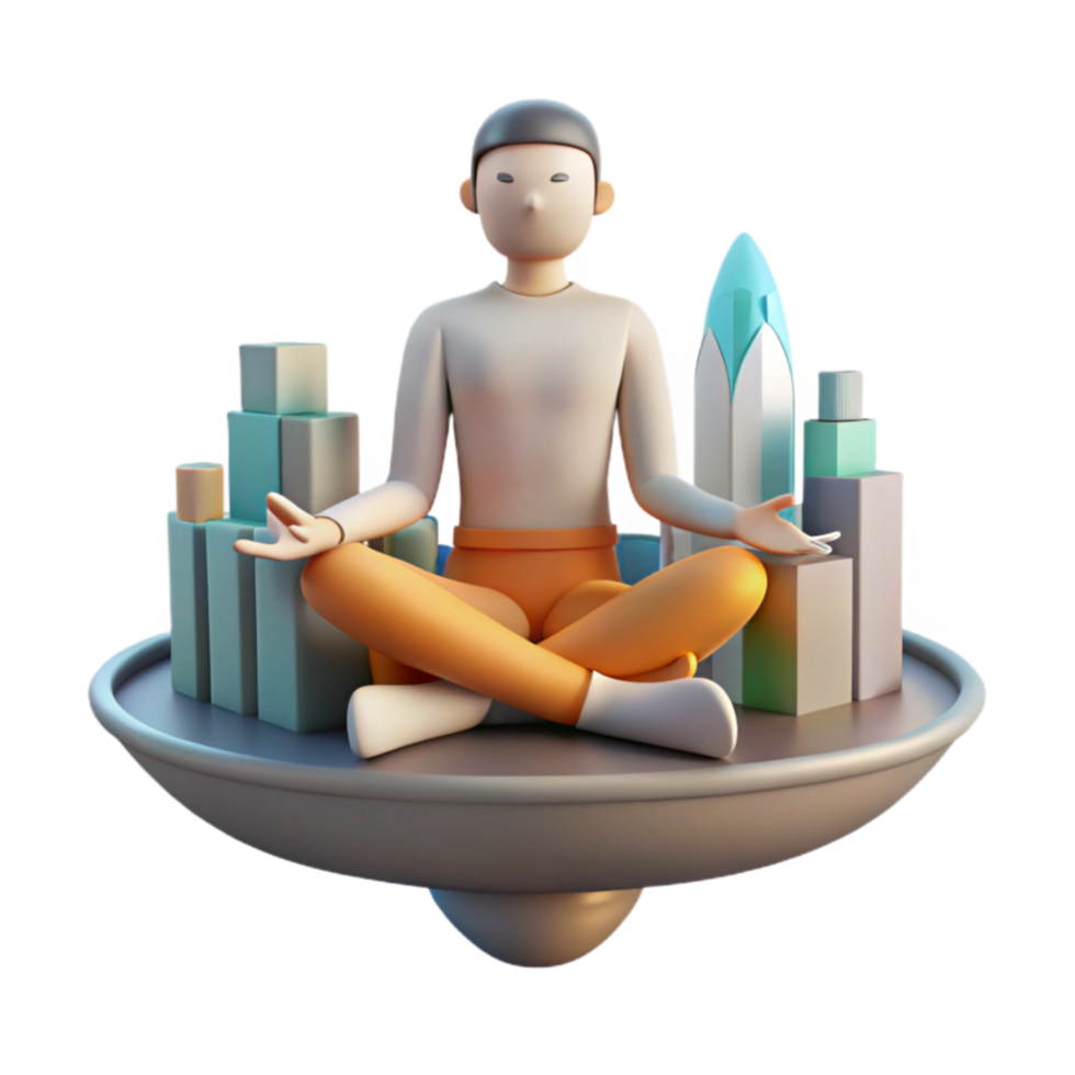 Mindfulness Amidst Urban Growth Finding Inner Peace in a Modern World png
