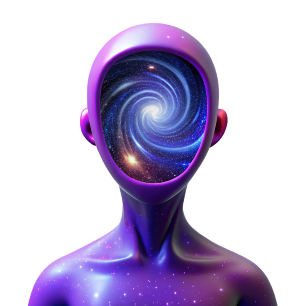Cosmic Mind A Spiral Galaxy Within png