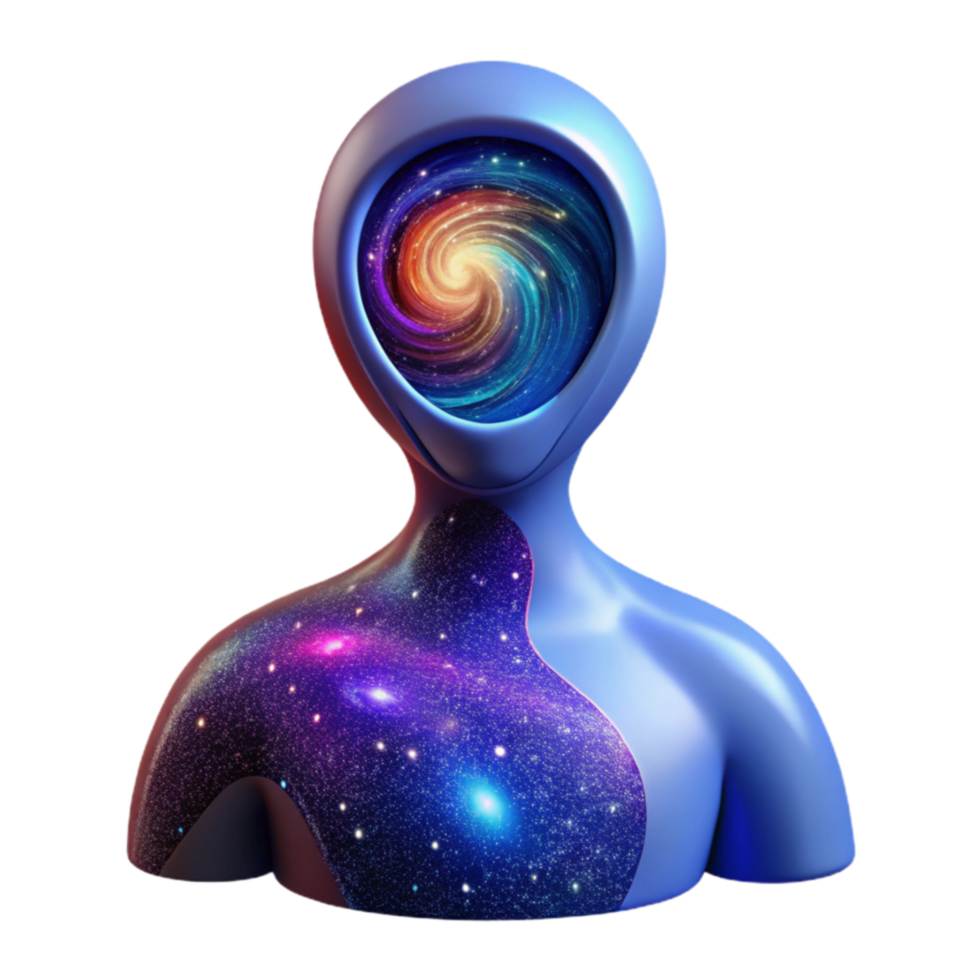 Cosmic Being Galaxy Within, Starry Soul png