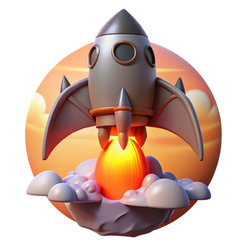 Rocket Launching Egg A New Beginning png