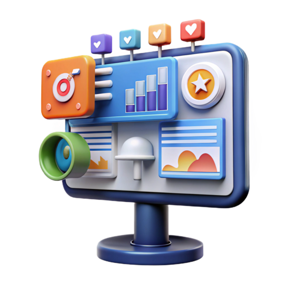 Digital Dashboard Metrics, Analytics, Insights Visualization png