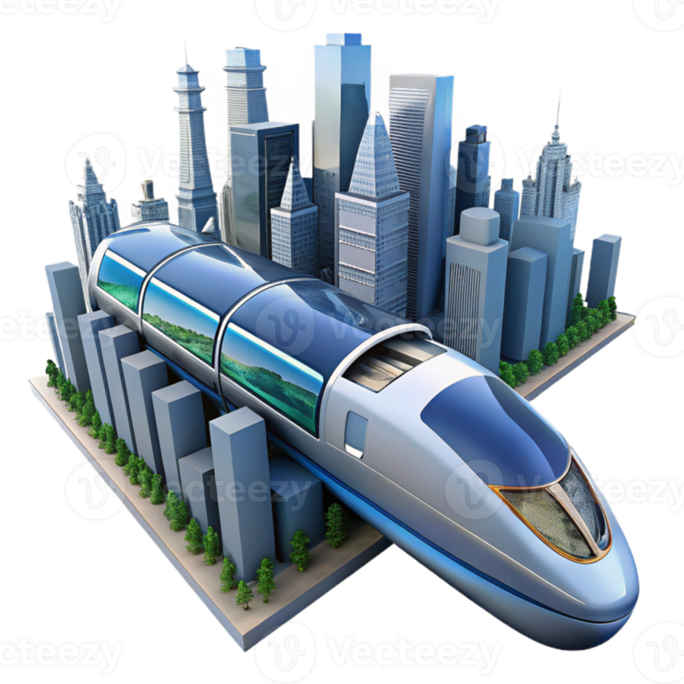 High-Speed Rail System Future of Urban Transit png
