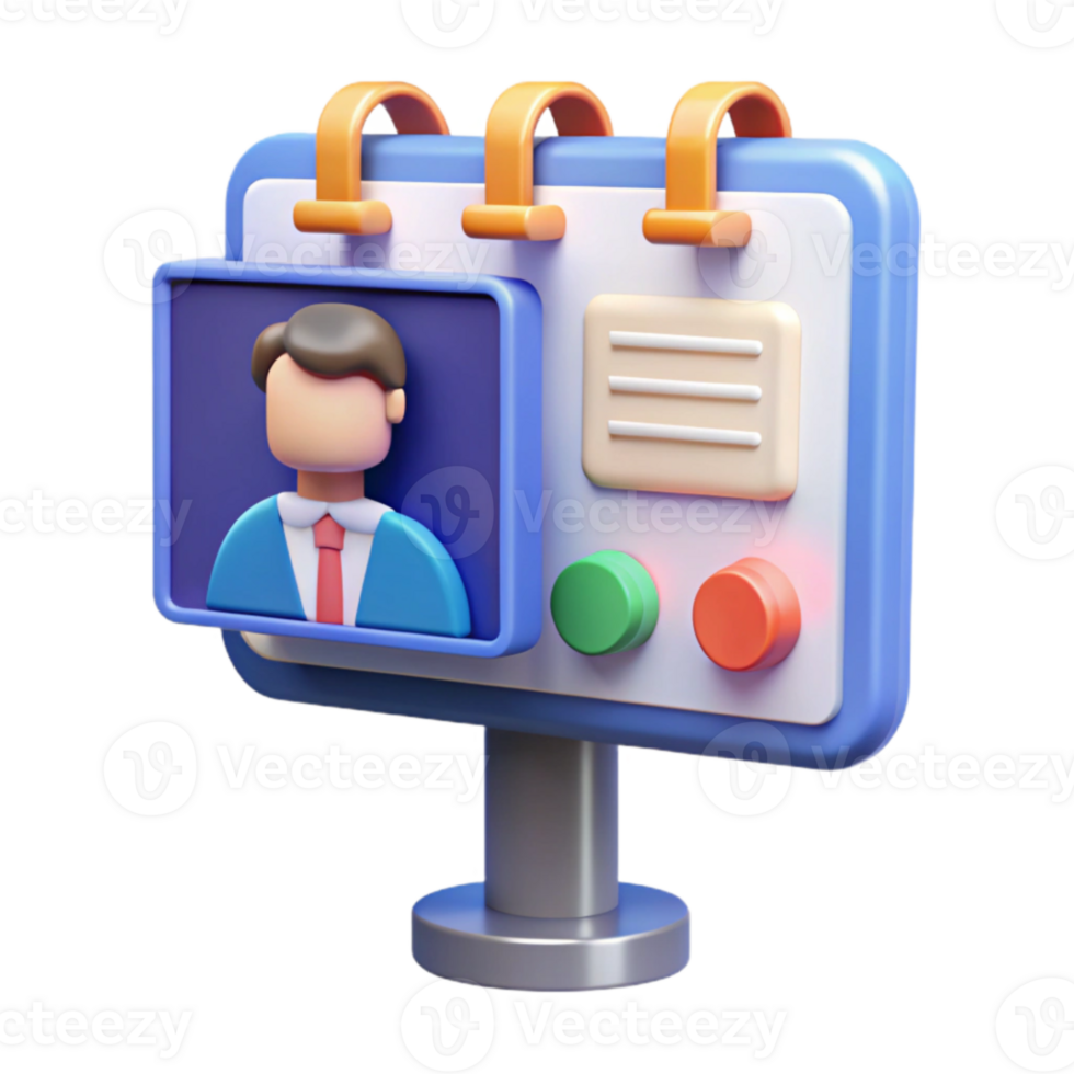 Digital Profile Display Interactive User Interface png