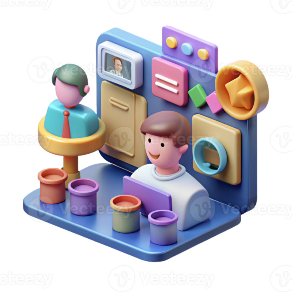 Interactive 3D Workplace Collaboration png