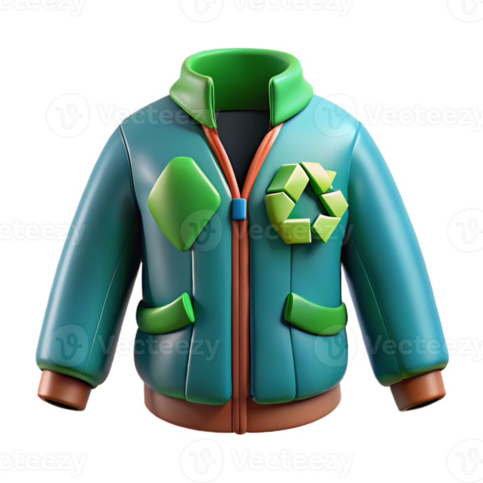 Eco-Friendly Recycled Jacket Sustainable Style png
