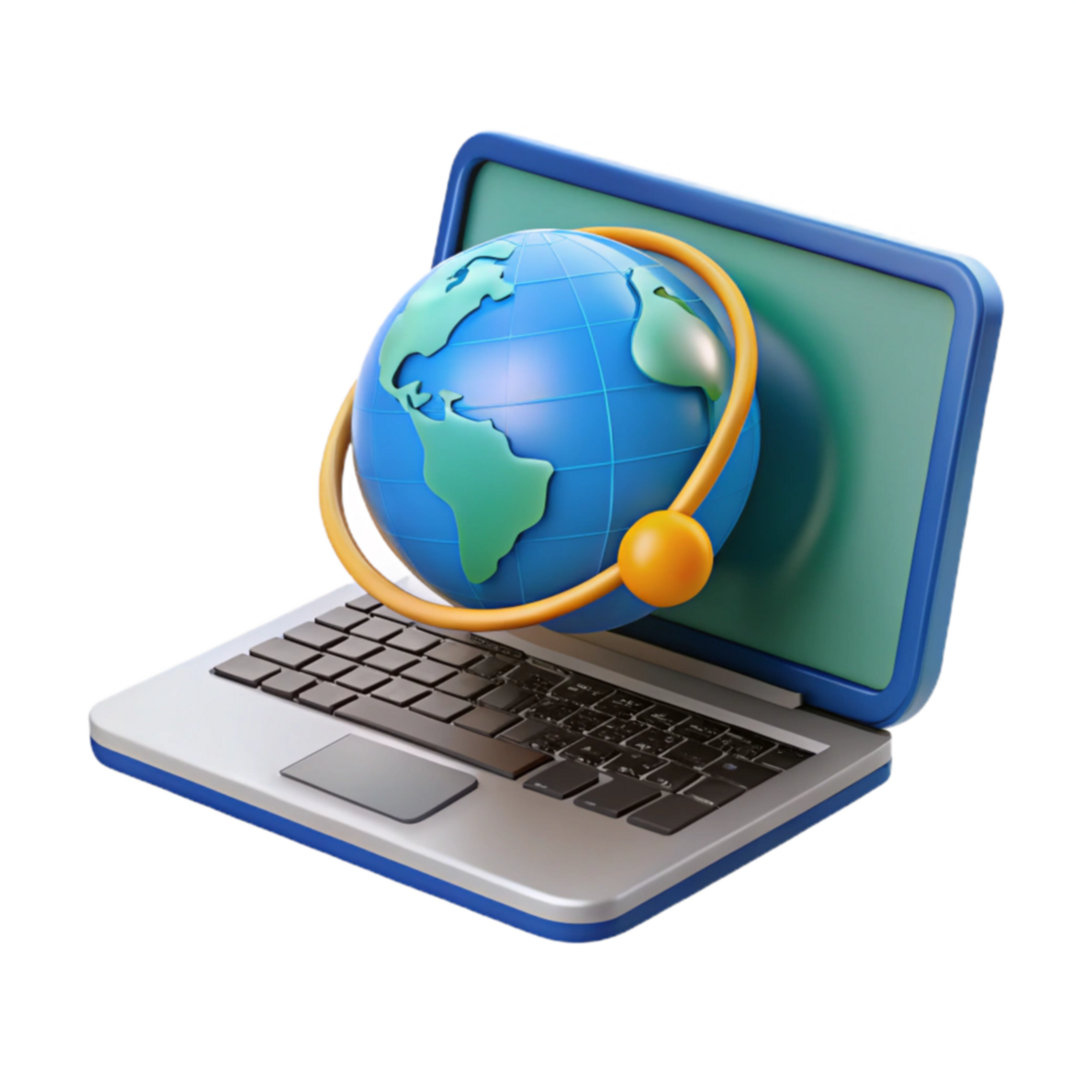 Global Internet Access Laptop Worldwide Connectivity png