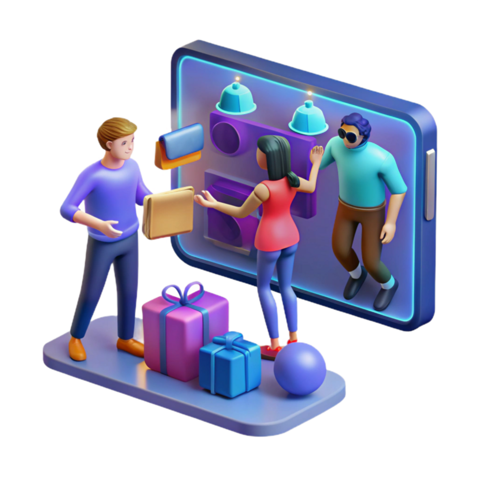 Online Shopping Experience Gifts, Delivery, and E-commerce png