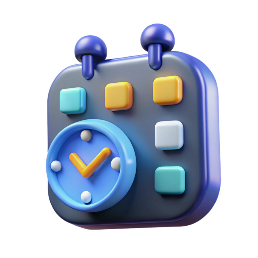 Schedule Management Time Blocking Calendar App Icon png