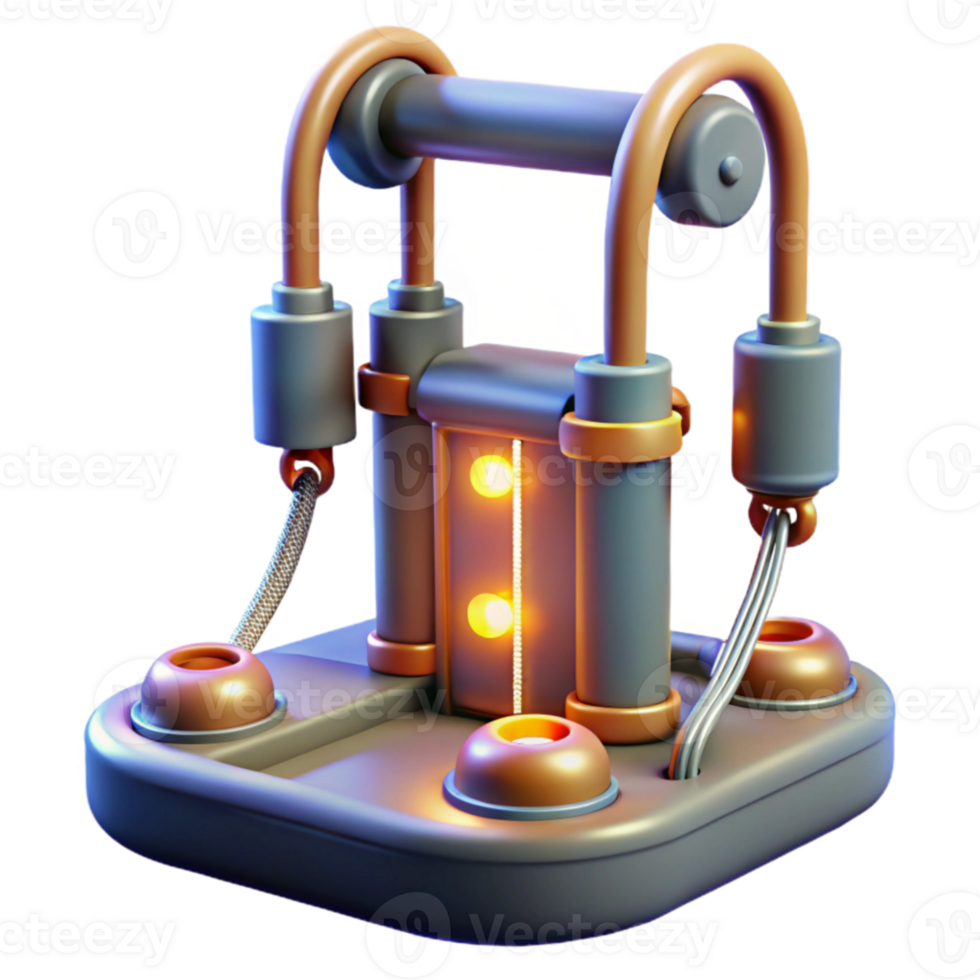 Steampunk-Style Illuminated Device with Hanging Mechanism png