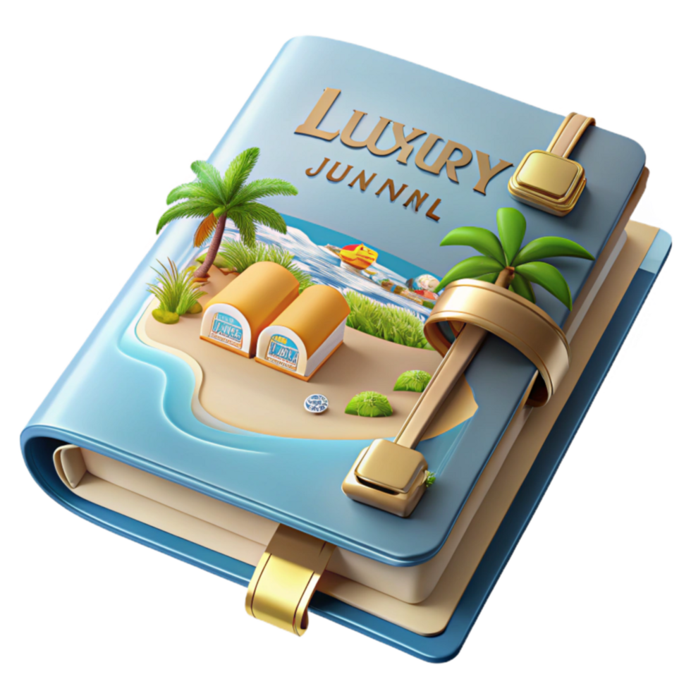 Luxury Travel Journal Island Getaway Planner png