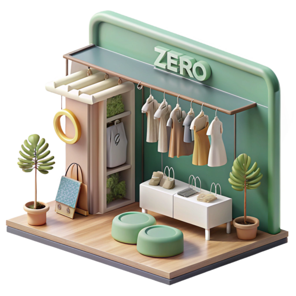 Sustainable Fashion Zero-Waste Clothing Boutique png