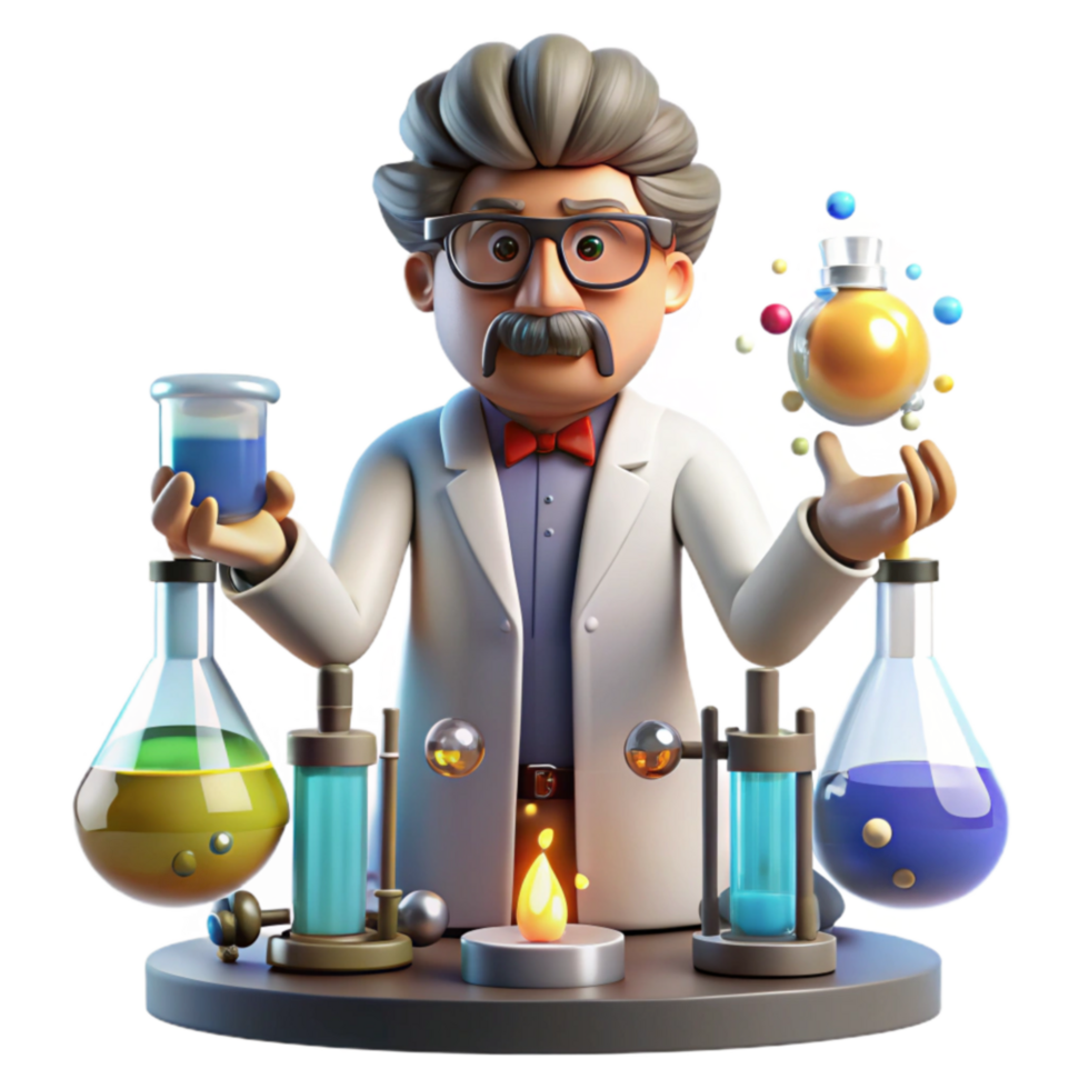 Mad Scientist Experiments Chemistry Lab Fun png