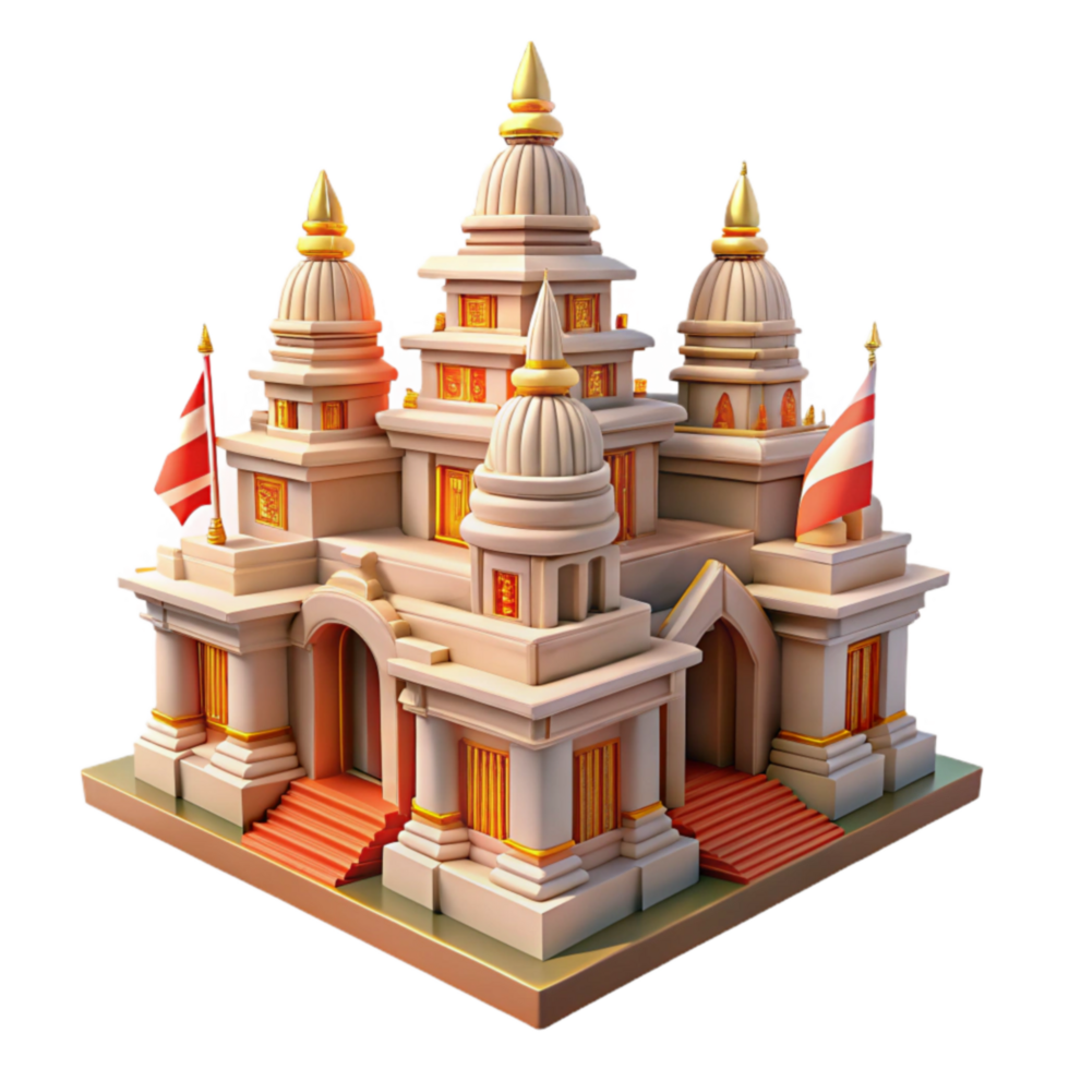 Grand Temple Architecture Asian Dome Design png