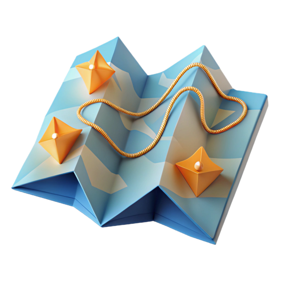 Journey of Paper Boats A Folded Map Adventure png