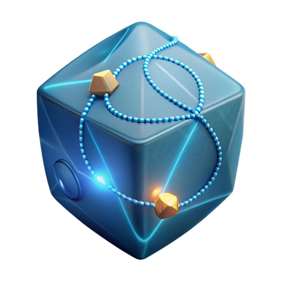 Cryptic Cube Glowing Gems Enigmatic Connections png