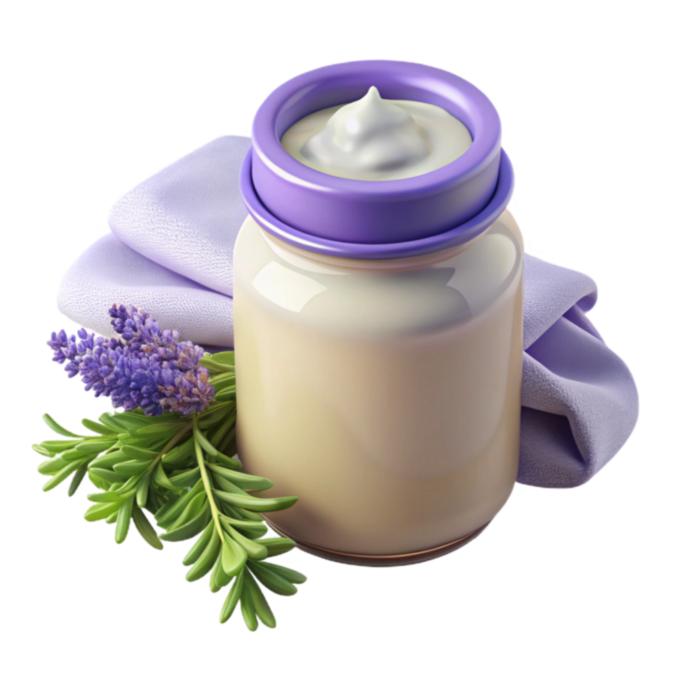 Soothing Lavender Cream in Jar png