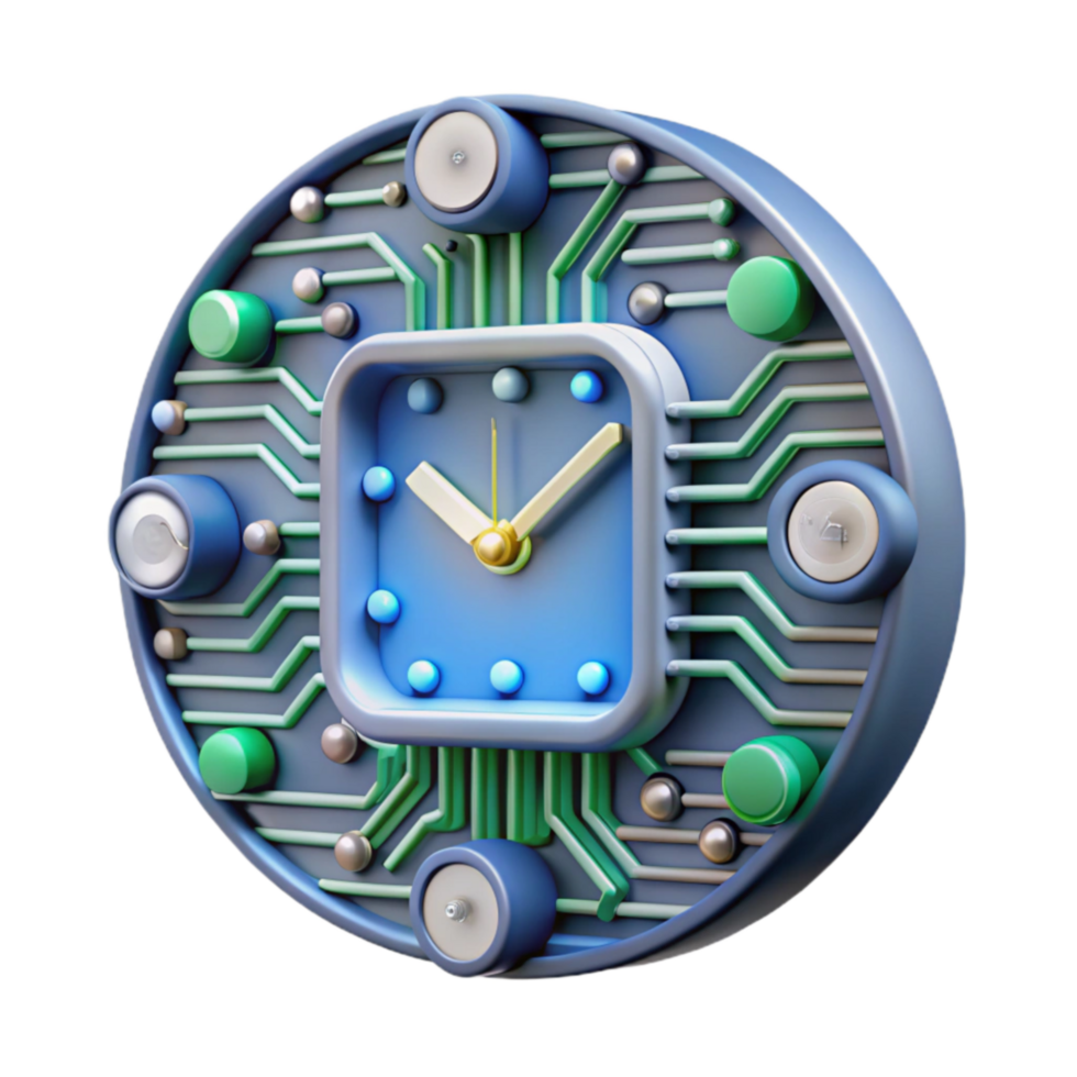 Digital Clock Circuitry Time Management System png